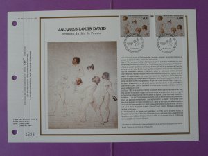 paintings Jacques Louis David French Revolution FDC folder CEF 956-1989