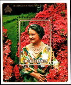 Cook Islands #554-555, Complete Set(2), 1980, Royalty, Flowers, Never Hinged