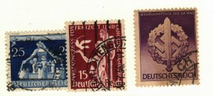 Germany #476, 478, 528 used