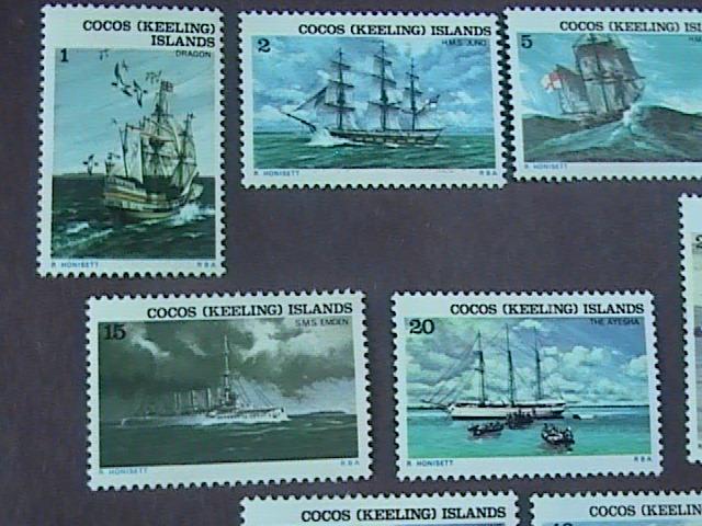 COCOS ISLANDS # 20-31-MINT/NEVER HINGED---COMPLETE SET----SHIPS----1976