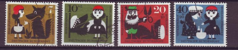 J10309 JL stamps @20% 1960 germany set4 used #b372-5 