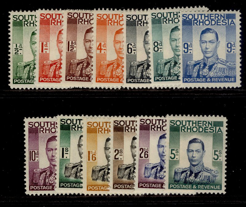 SOUTHERN RHODESIA SG40-52, complete set, M MINT. Cat £85.