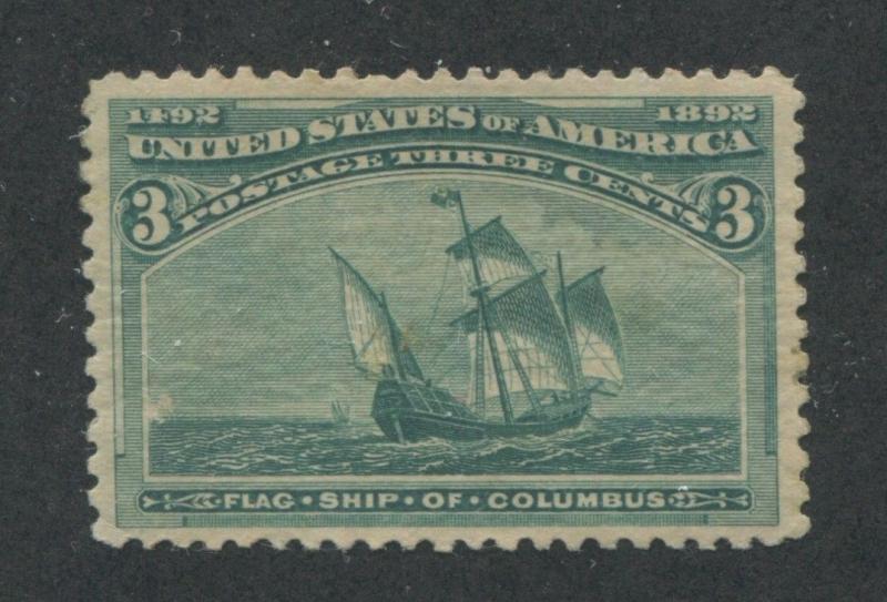 1893 US Stamp #232 3c Mint Never Hinged VF Catalogue Value $210