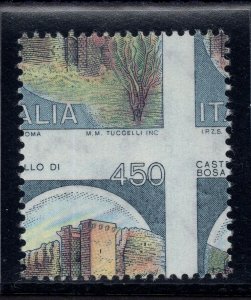 Castelli Lire 450 strongly shifted two-way notching - Variety