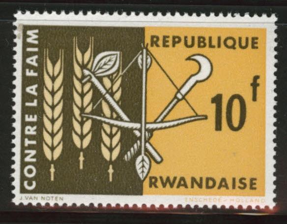 RWANDA Scott 26 MNH** FAO top value of set