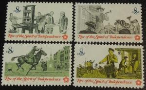 1973 8c American Bicentennial set Scott 1476-1479 Mint NH