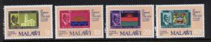 Malawi 354-7a MNH Stamp on Stamp, Rowland Hill, Architecture, Crest