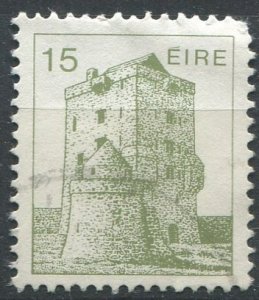 Ireland Sc#546 Used, 15p grey ol grn, Irish Architecture Definitives 1982-199...