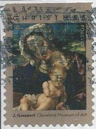 US 4815 (used on paper) (46¢) Christmas: Gossaert Madonna (2013)
