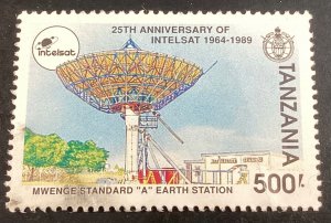 Tanzania #742 used 1991 Intelsat Satellite Service