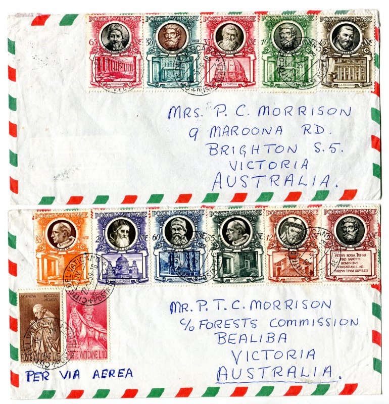 Popes and Basilicas + Espresso - Two Airborne Envelopes to Australia