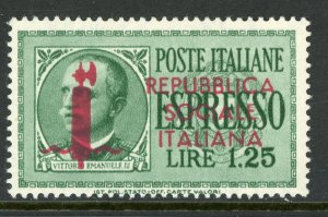 Italy 1944 Social Republic 1.25 Lire Express Issue Scott E1 Mint F344