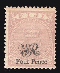 MOMEN: FIJI SG #34 1877 MINT OG H £100 LOT #66910*