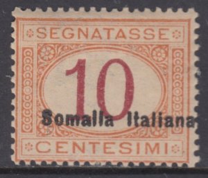 Italy Somalia - Sass. Tax n.24od  cv 1400$  MNH**  Soprastampa spostata a destra
