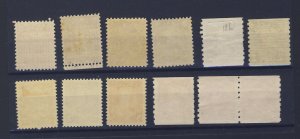 12x Canada Mint George V & VI Stamps 6x Arch +6 Guide Value = $105.50