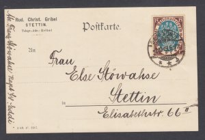 Germany, Sc 106 on 1919 Post Card, Inflation Era Rate 4, fresh, sound, VF