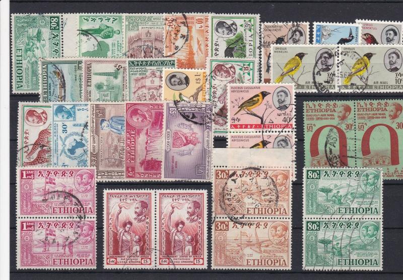 Ethiopia Mixed + Blocks Stamps Ref 26904