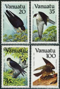 Vanuatu #388-391 Audubon Birds Postage Stamps Topical 1985 Mint LH