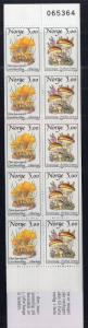 Norway 889a Mushrooms Booklet MNH VF