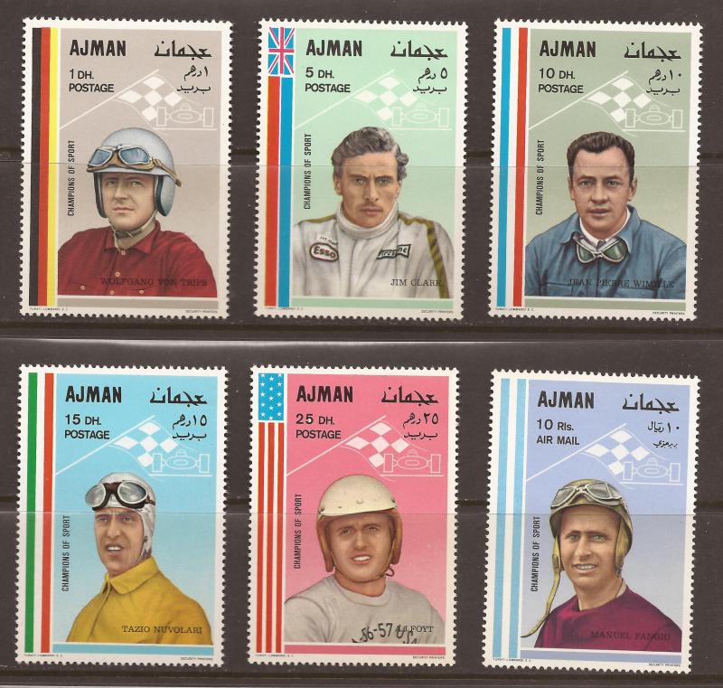 Ajman  Mi # 369- 74  Mint  N H