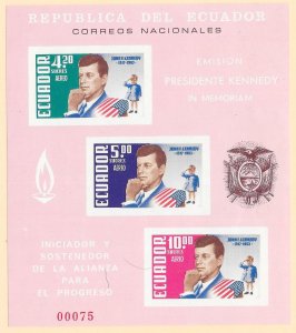 ECUADOR Sc#C431a Souvenir Sheet Mint Never Hinged IMPERFORATE