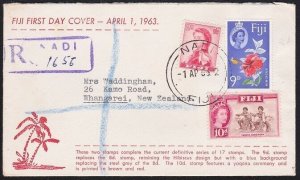 FIJI 1963 9d & 10d definitives on FDC......................................B4135