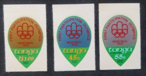 Tonga Summer Olympic Games Montreal 1976 Sport stamp) MNH *odd *unusual *c scan