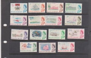 BAHAMAS - 1965 QEII SCOTT # 204-218 - 15V - MINT LH