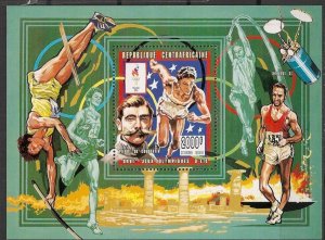 Central African Republic 1996 MNH Stamps Souvenir Sheet Sc 1110a Sport Olympics