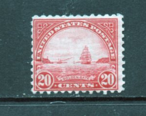 Scott #   698  unused   hinged  single