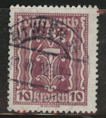 Austria Scott 257 Used stamp from 1922-24 set