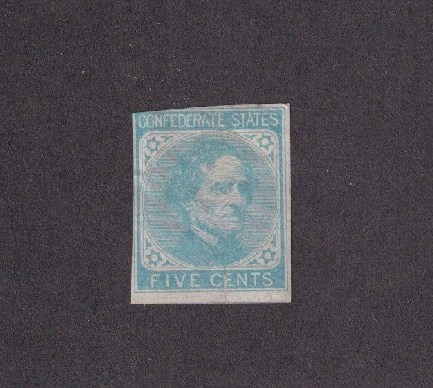 Confederate State of America Sc #6 Mint Hinged NG (S30467)