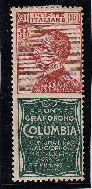 Italy 1901-22 with Advertising Label #102b, Please see the description