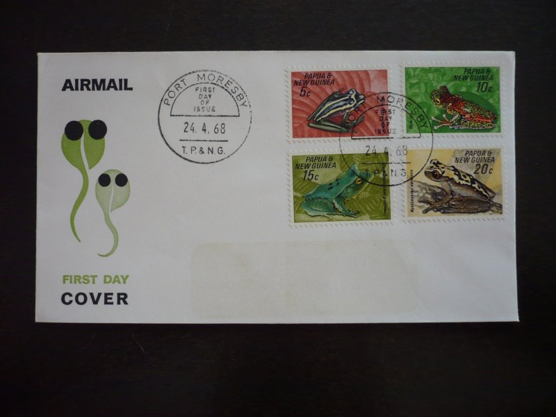 Postal History - Papua New Guinea - Scott# 257-260 - First Day Cover