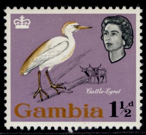 GAMBIA QEII SG195, 1½d lilac, M MINT.