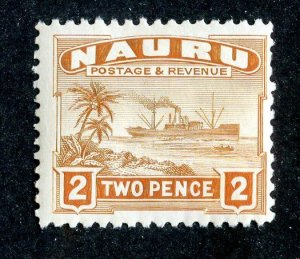 7550 BCX Nauru 1937 Scott# 20a MLH*