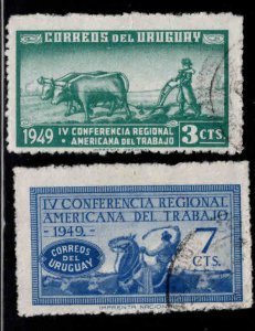 Uruguay Scott 579-580 Used set