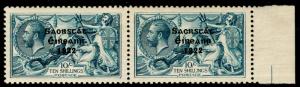 IRELAND SG66, 10s dull grey-blue, NH MINT. Cat £380. PAIR.