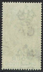 GIBRALTAR 1903 KEVII 4/- WMK CROWN CA 