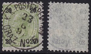 Austria - 1890 - Scott #58 - used - K.K. POSTEXPEDITION GRAZ No. 5 pmk