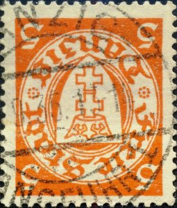 DANZIG - Sep 1935  DANZIG- / a / LANGFUHR 1  date stamp (Wolff 2) on Mi.193y