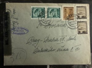 1946 Vienna Austria Censored AMG Cover To Prague Czechoslovakia