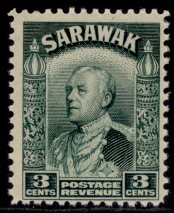 SARAWAK GV SG108a, 3c green, NH MINT.