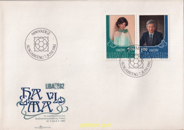 715951 USED LIECHTENSTEIN 1982 LIBA 82. EXPOSICION FILATELICA NACIONAL