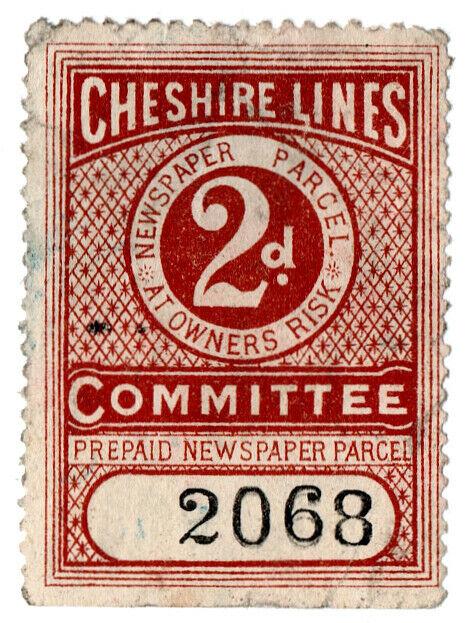 (I.B) Cheshire Lines Committee Railway : Newspaper Parcel 2d