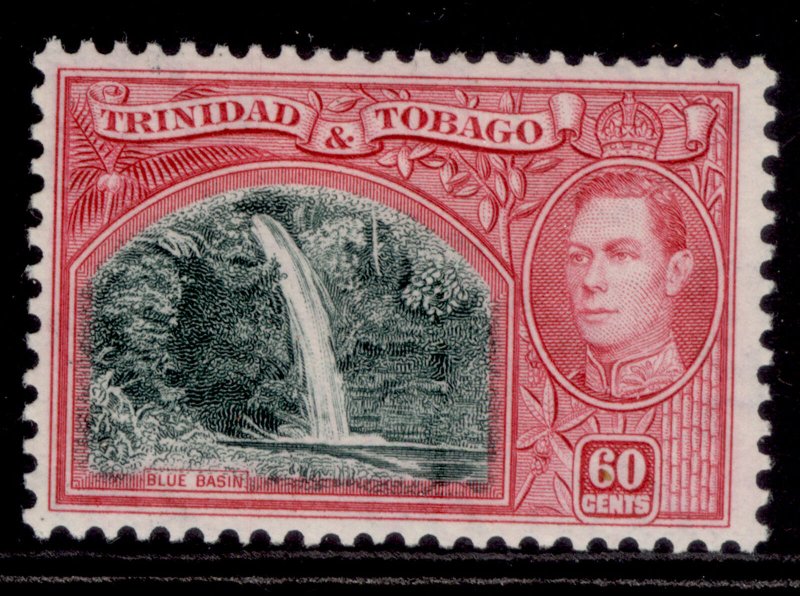 TRINIDAD & TOBAGO GVI SG254, 60c myrtle-green & carmine, M MINT. Cat £17. 