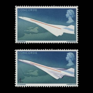 Great Britain 1969 (Variety) 4d First Flight of Concorde missing violet ...