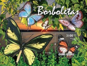 [850 31]- YEAR 2011 - GUINEA BISSAU - BUTTERFLIES    1V   complet set  MNH/**