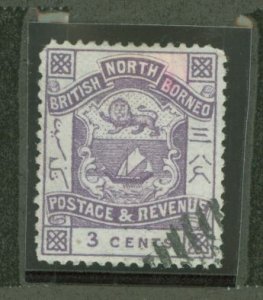 North Borneo #38  Single