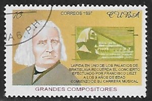 Cuba # 3855 - Franz Liszt - unused CTO.....{Z25}